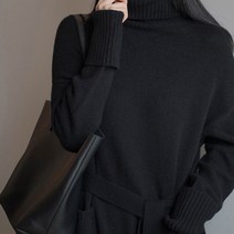 청순여리 폴라 롱 니트원피스