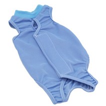 고양이환묘복 환묘복 고양이옷 여름용 얇은 고양이 통기성 면 수술 후 핥기 방지 애완 동물 네 다리 점프 강아지 새끼 옷, 3.Blue - L