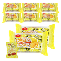 Q3 큐쓰리 치즈 크림 크래커 샌드 수입과자 100g, 8개
