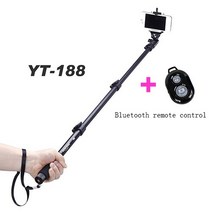 카메라짐벌오리지널 Yunteng 188 모든 디지털 SLR 카메라 스마트폰 모바일 휴대폰 휴대용 확장형 핸드헬드, 03 Remote control