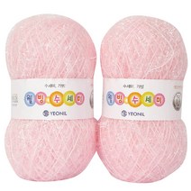 연일섬유 웰빙수세미 실 2p, 5 연분홍