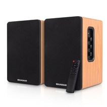 80w 2.0 hifi 스피커 책장 블루투스 4.5 인치 홈 시어터 시스템 라우드 스피커 나무 음악 스피커 tv 컴퓨터 사운드 바, a, 나는 플러그
