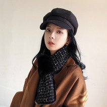 리앤킴 겨울 여성 퍼 머플러 ST865