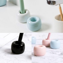 버틀샵 도자기 칫솔꽂이 세라믹 칫솔거치대, 화이트, 1개