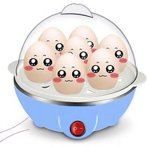 에그 보일러 스티머 미니 계란 찜기 반숙기 구운 기계 전기 다기능 급속 밥솥 자동 꺼짐 일반 7 기선 오믈렛 요리 도구 주방기구 아침 식사, 02 파란_01 미국