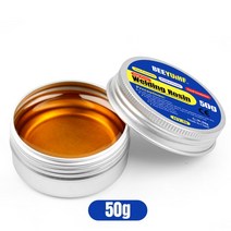 1.76oz/50g 솔리드 로진 페이스트 솔더 플럭스 50g 용접 솔더링 납땜 인두 팁 청소/수리 용, [03] 10Pcs, [01] 50g