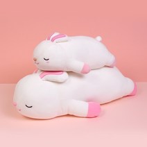 이젠돌스 모찌모찌 꿀잠쿠션 토끼(중) 동물인형, free, 꿀잠쿠션(토끼)55CM