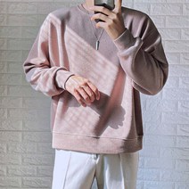 포근한 파스텔톤 라운드 스판 긴팔 니트 어깨 넓어보이는 어깨넓은 티셔츠 목안늘어나는 티
