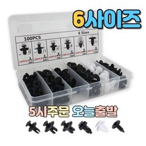 럭키WORLD 자동차 플라스틱 패스너세트 100PCS