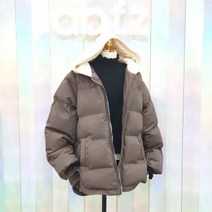 [에이비에프지] 니트 후드넥 패딩 AFV4HU02K