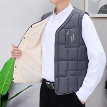 남성용 경량 패딩조끼 슬림핏 베스트 민소매 이너조끼 웰론충전재