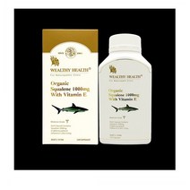 WEALTHY HEALTH 웰시헬스 오가닉 스쿠알렌 1000 mg 비타민 E 120캡슐 3팩