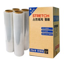 클로버 스트레치 필름 18mic x 500mm x 375m (4롤1박스), 1box