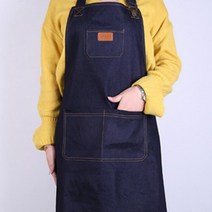 데님앞치마 포켓 청앞치마 식당 주방 공방 미술 화방 카페 앞치마