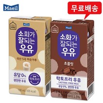 매일유업 소화가잘되는우유 초콜릿 190ml 12팩+미숫가루12팩, 상세페이지 참조