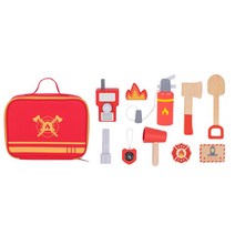 원목 안전 소방관소품 역할놀이세트 상상력 직업탐구 옷