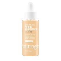 Neutrogena Healthy Skin 민감성 피부 세럼 파운데이션 프로 비타민 B5 색상 보정 및 모공 미니마이징 리퀴드 파운데이션 및 페이스 세럼 덧바를 수 있는 커버, 1 Ounce, Light 03