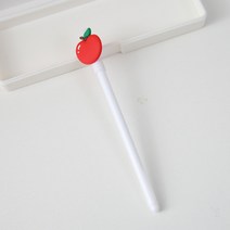 내일내꺼 귀여운 캐릭터 중성펜 학생 필기구, 사과, 0.5mm