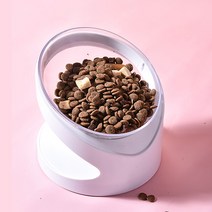 리빙공감 반려동물 원형 식기 편안한 밥그릇, 화이트