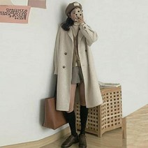 캐시미어 코트 여성 핸드메이드 빅사이즈 숏 하프 더플 울 트렌치 모직 코트 가을과 겨울 여성용 퀼트 헤비 모직 코트