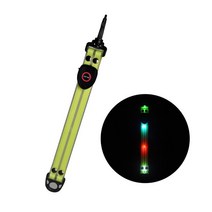 LED 형광 책가방 펜던트 야간 라이딩 경고 백팩 조명 USB 충전 PVC 더브테일 야외 캠핑 비상등, [04] green