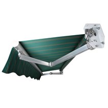 어닝 차양막 비가림막 옥상 테라스 비막이 난간 컨테이너 간판 전원주택 가게 천막 고정 수동 접이식, 단일사이즈, 길이 6m  x2.5m