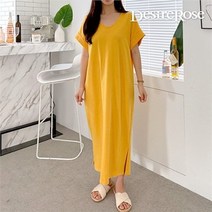 셀러허브 패션 [디자이어로즈] 여성 브이넥 플레인 원피스 3color