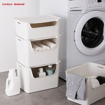 아기 다이소 장난감박스 옷 양말 속옷 기저귀용 수납함 내구성 튼튼한 예쁜, 대-아이보리