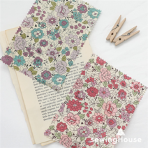 [대폭] 면60수 아사 프린트원단 퓨어가든2종, 708 핑크