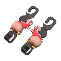 러블리 키 동물 자동차 좌석 백 후크 1 쌍 범용 휴대용 액세서리 홈 인테리어 홀더 벽 세척 가능 벽 후크, 5