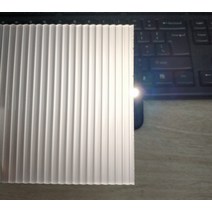 광확산 아크릴 얇은 조명용 쫄대 질감 PMMA 유백색 디퓨저 플렉시 유리 시트 골판지 플레이트 두께 MM LED 조명 커버용, [01] xmm, [01] mm thickness, 1개