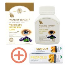 웰시헬스 프리미엄 빌베리 BILBERRY 눈영양제 호주산 빌베리 12000mg 90캡슐