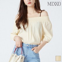 미쏘 미쏘 미쏘 셔링 오프숄더 블라우스_MIWBW980QS (P002204288)