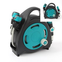 11.5M 호스릴 블루 가정용호스 호스릴 워터릴 농업용호스 관수 실리콘호스 꼬임방지호스 롤호스 농약호스릴