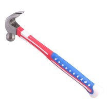 shangren 탄소강 클로 해머 핸드 툴 가정용 네일 해머 프로젝트 용 압정 해머, 파랑 빨강, 고탄소강, 한개옵션0, 한개옵션0
