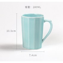 커피컵 석고몰드 커피잔 석고틀 찻잔 도자기석고몰드, B) 라인 머그 석고몰드