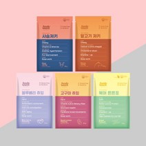 푸디웜 저알러지 기능성 간식 5종, 1_사슴져키 60g