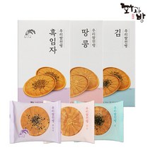 화과방 우리쌀로 만든 김/땅콩/흑임자전병(24gx6개입)x 3박스, 흑임자전병 3박스