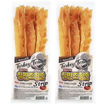 칠면조힘줄_스트립70g 2개 네츄럴EX_터키츄