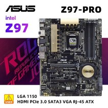 박격포 마더보드 소켓 Z97 ASUS Z97PRO I3 4170 키트 LGA 1150 DDR3 32GB PCIE 3.0 USB3.0 M.2 4 x SATA III VGA ATX I