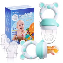 Baby Fruit Food Feeder Pacifier - Fresh Food Feeder Infant Fruit Teething Teether Toy for 3-24 Mont, 1, Light Pink
