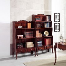 [퍼니프랑] 수입 유럽형 빈티지 엔틱가구 TR 10 (대) 엔틱 컬러 서재 책장 책꽂이, 없음