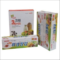 [AAY_1368612] 크린손 뉴크린3종세트(지퍼백.팩.장갑) 롤백 크린랩크린장갑 주방비닐봉투 위생봉투 비닐롤팩