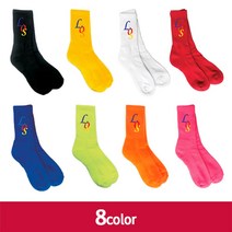 [RA㏓] LOS패션양말(8color) 형광 캐주얼 컬러 공연 학생 네온 커플 발목 남녀 ▷_§Ea