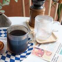 플리츠 심플 머그 (2colors), 클리어