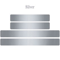 지프 랭글러 용품 자동차 탄소 섬유 도어 씰 트림 스티커 데칼 지프 레니게이드 패트리어트 랭글러 체로키, 06 은_08 Trail Hawk