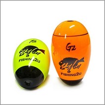 FIS2U 벵에돔 전용 구멍찌 형광황토 형광그린 투제로 제로찌 00호 0호 G2호 B호 2B호 3B호, 0호