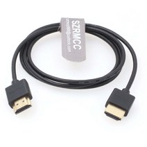 고속 4K 2.0 60P HDMI 호환 얇은 소프트 케이블 Z 캠 E2 태블릿 캐논 소니 DSLR 카메라 ATOMOS 포트키 모니, 04 1m