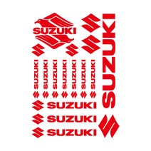 스즈키 로고 데칼 스티커 오토바이 바이크 suzuki 튜닝 스티커, 무광빨강, 1개