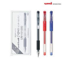 유니 중성펜 시그노 0.5mm UM-151, 블랙, 90개